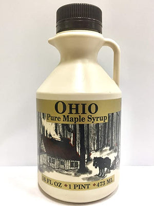 1 Pint Grade A, Pure Ohio Maple Syrup - Homestead Gristmill