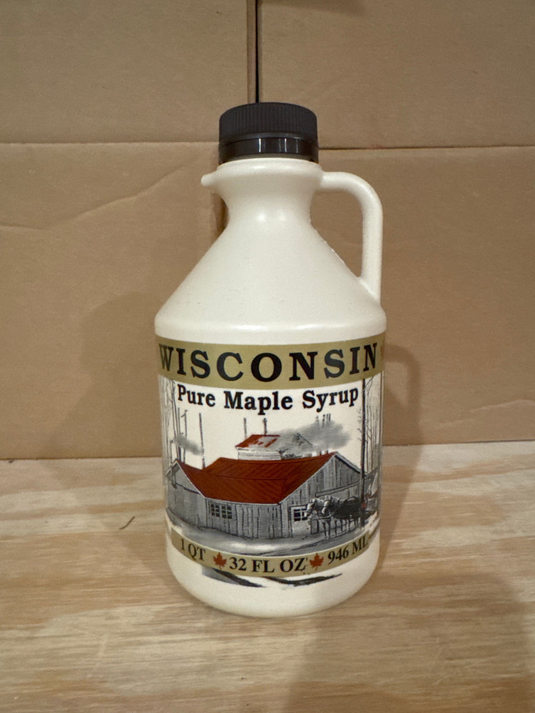 1 Quart Grade A, Pure Wisconsin Maple Syrup - Homestead Gristmill