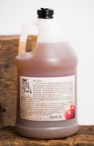 Artisan, Raw Apple Cider Vinegar (1 Gal. Plastic) - Homestead Gristmill