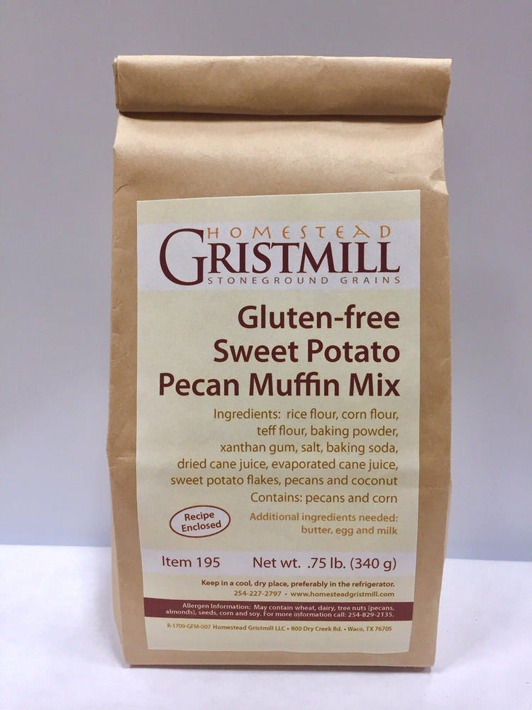 Gluten - Free Sweet Potato Pecan Muffin Mix - Homestead Gristmill