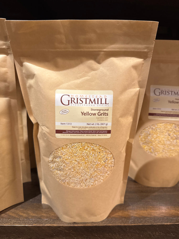 Homestead Gristmill — Organic, Non - GMO, Stone - ground Yellow Corn Grits (2 lb) - Homestead Gristmill