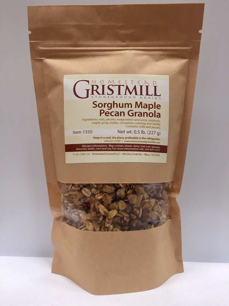 Sorghum Maple Pecan Granola (2 Pack) - Homestead Gristmill