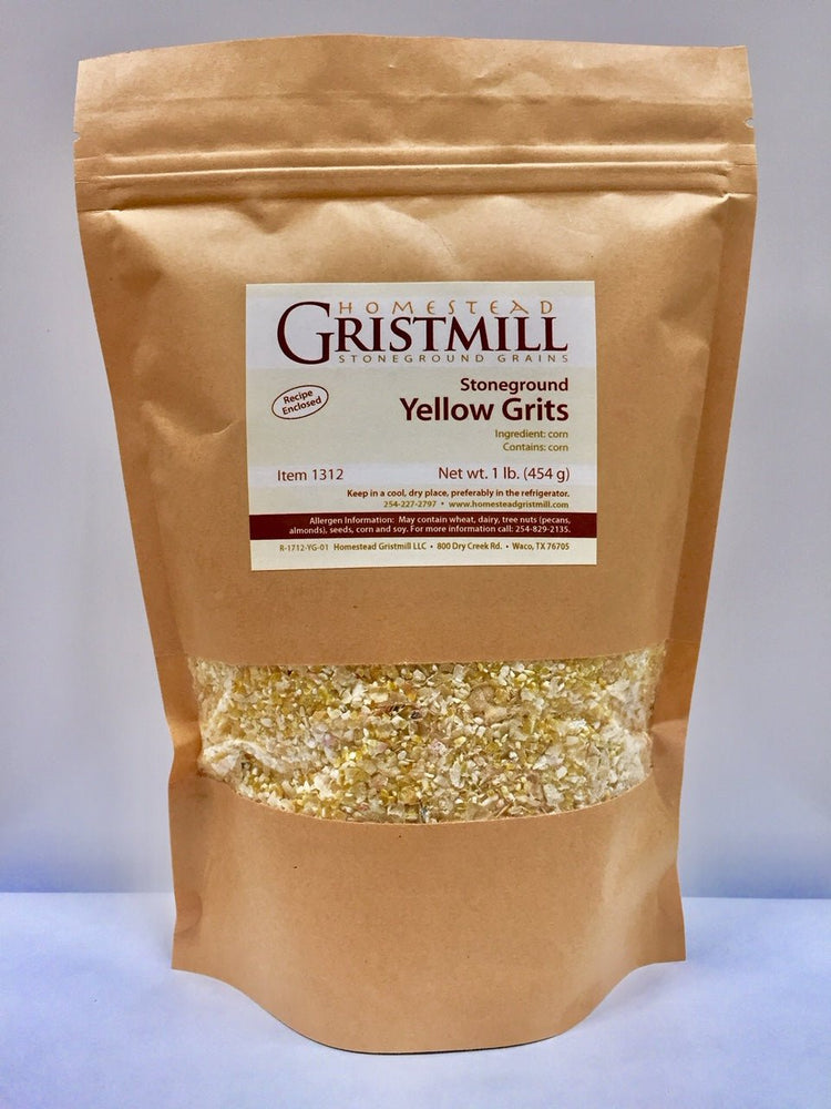 Stone - ground Corn Grits Variety 5 - Pack (2 BG, 2 YG, 1 WG) - Homestead Gristmill