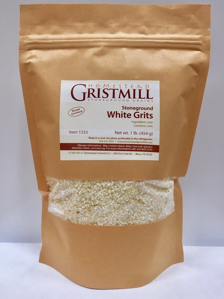 Stone - ground Corn Grits Variety 5 - Pack (2 YG, 2 WG, 1 BG) - Homestead Gristmill