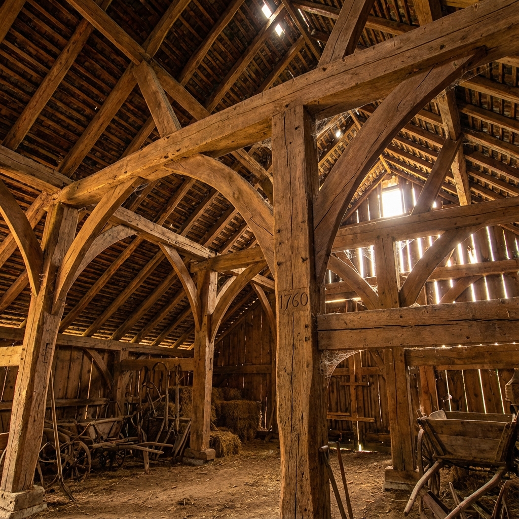 Old timber frame structure