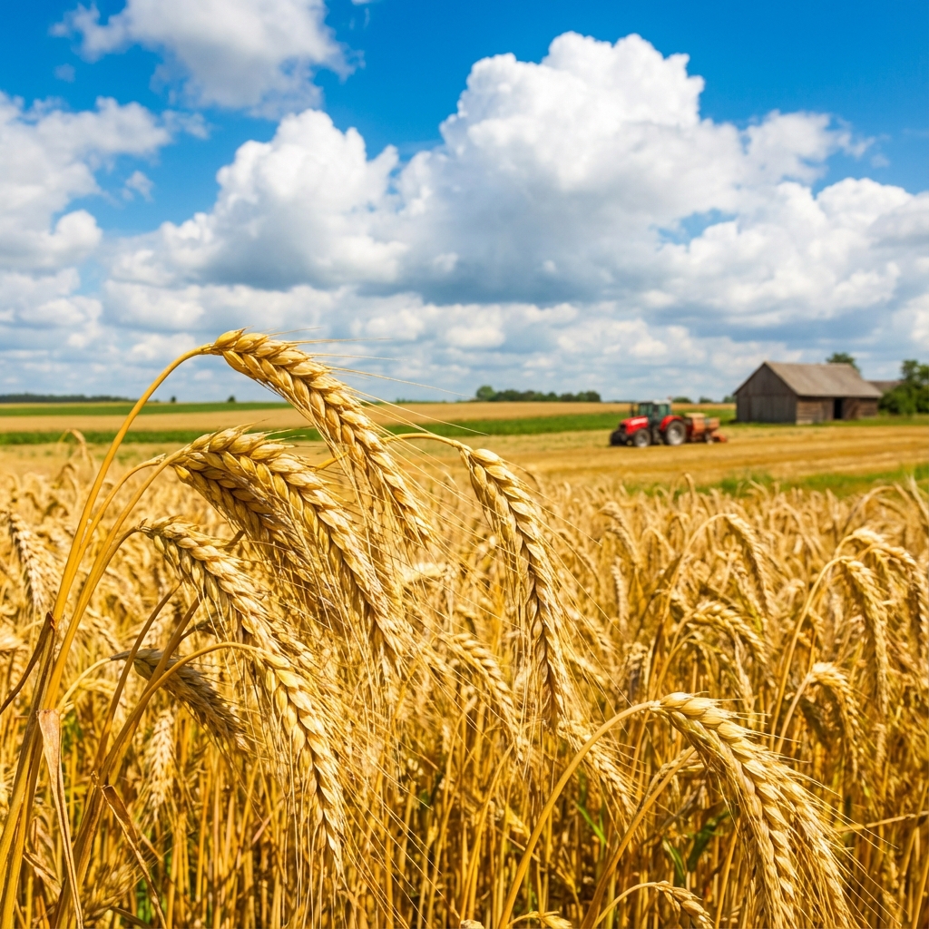 Golden wheat field