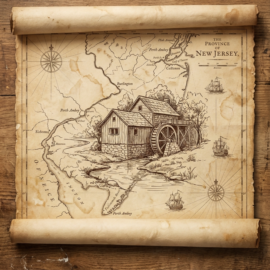 Homestead Gristmill building and mill setting.